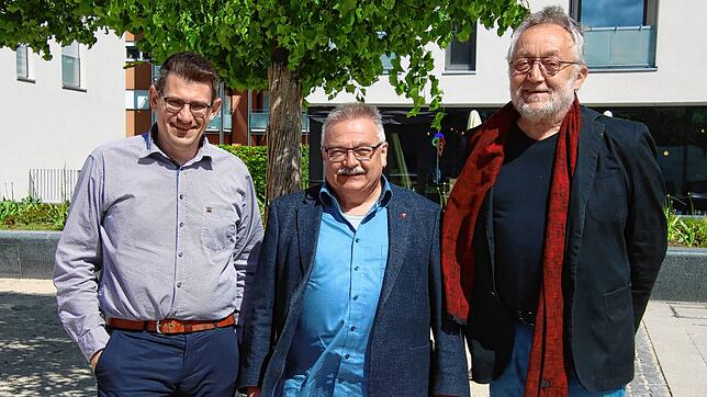 Sie freuen sich auf das diesjährige Familienfest zum 1. Mai (von links): Frederic Striegler (IG Metall, zweiter Bevollmächtigter), ...
