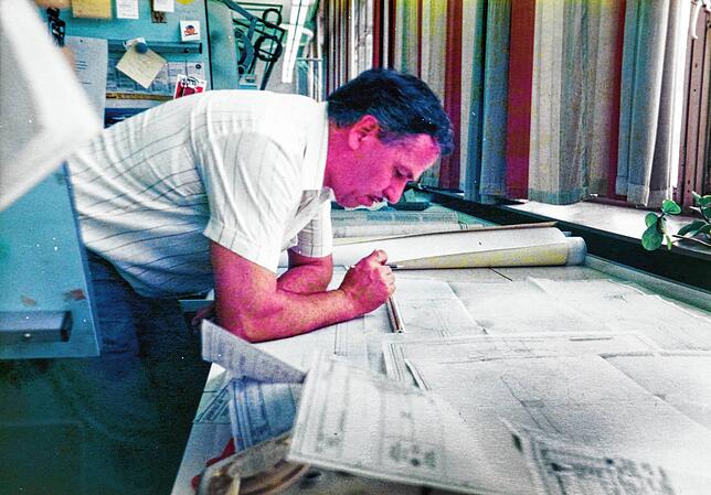 Georg Ruf hat die Hochdruckpresse in der Landmaschinenfabrik KHD-Fahr mitkonstruiert, die noch bis in die 1980er Jahre in Gottmadingen ...