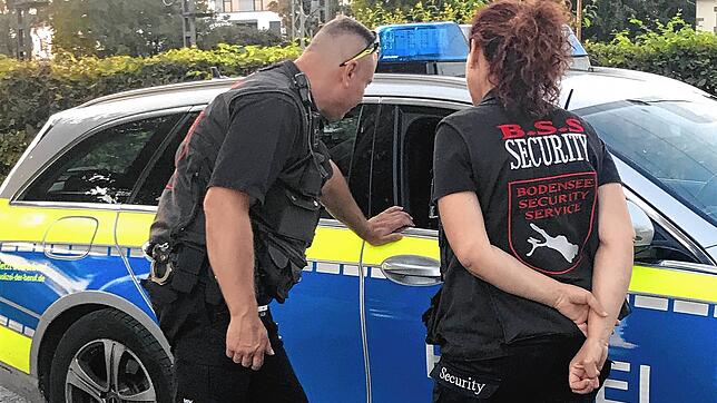 Der Security-Dienst am See arbeitet mit der Polizei zusammen.