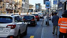 Durch die Großbaustelle vor dem Lago und auf dem Bahnhofvorplatz kommt es bis im Jahr 2025 zu Verkehrsbehinderungen. Es ist der ...