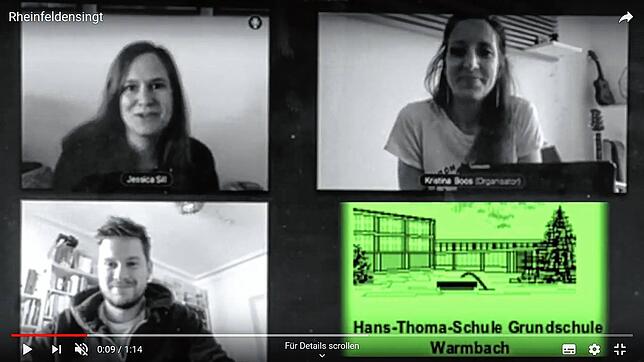 Ein Video mit Jessica Sill, Kristina Boos und Sebastian Heinricht (von links).