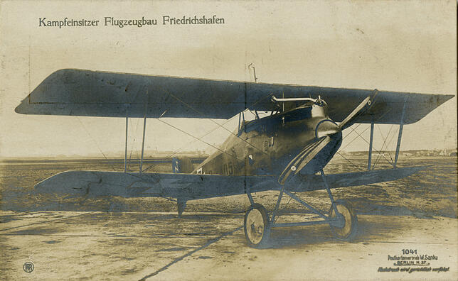 Wurde auch am Bodensee gebaut: Der schittige Kampfeinsitzer des Herstellers Flugzeugbau Friedrichshafen.