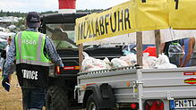 Das Southside hat eine eigene Müllabfuhr, die aus vier Zügen besteht und jeden Tag auf dem Gelände unterwegs ist.