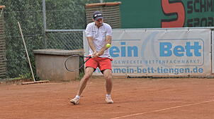 Gut in Form: Nikolai Hässig steuerte zwei Siege zum 7:2 des TC Rot-Weiß Tiengen bei der MTG Mannheim II bei.