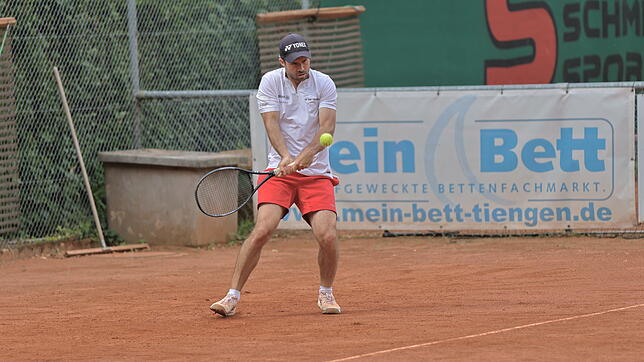 Gut in Form: Nikolai Hässig steuerte zwei Siege zum 7:2 des TC Rot-Weiß Tiengen bei der MTG Mannheim II bei.