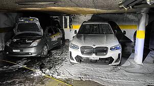 Neujahr 2024: In Wohlen im Kanton Aargau kommt es zu einem Brand in einer Tiefgarage. Die Polizei vermutet als Brandursache eine ...