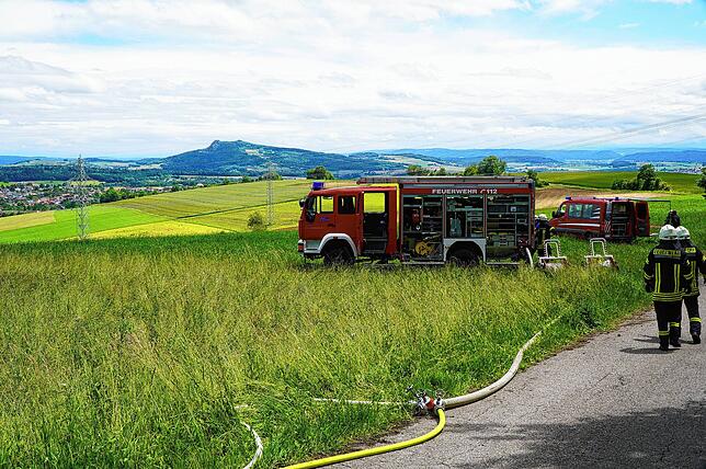 Bild 15: Bilder der Waldbrandübung der Feuerwehr Tengen