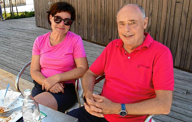 Zwei von zahlreichen zufriedenen Gästen: Doris und Dieter Senger aus der Gegend von Augsburg.