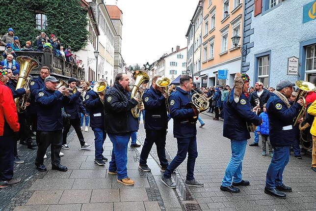 Bild 13: Überlingen: Einschnellen der Fasnet am Dreikönigstag