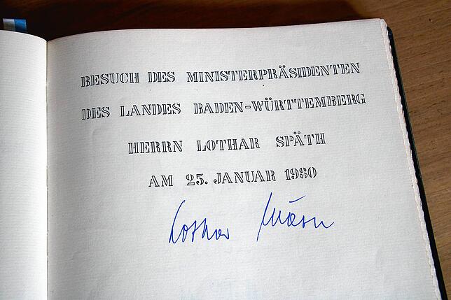 Lothar Späth war 1980 zu Besuch.