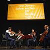 Mit einem Festakt wurde am Donnerstag die Jubiläumsausgabe der Donaueschinger Musiktage eröffnet. Das Quatuor Diotima spielte ein ...