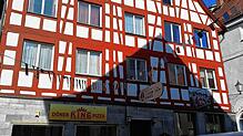 Das frühere Gasthaus Engel ist unbewohnt und dient der Stadt Pfullendorf als Reserve für eine Flüchtlingsunterkunft.