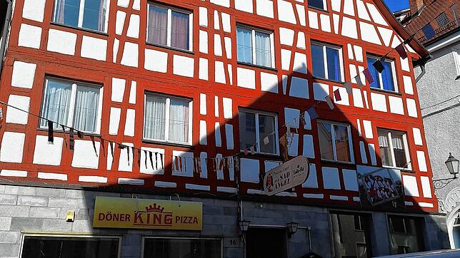 Das frühere Gasthaus Engel ist unbewohnt und dient der Stadt Pfullendorf als Reserve für eine Flüchtlingsunterkunft.