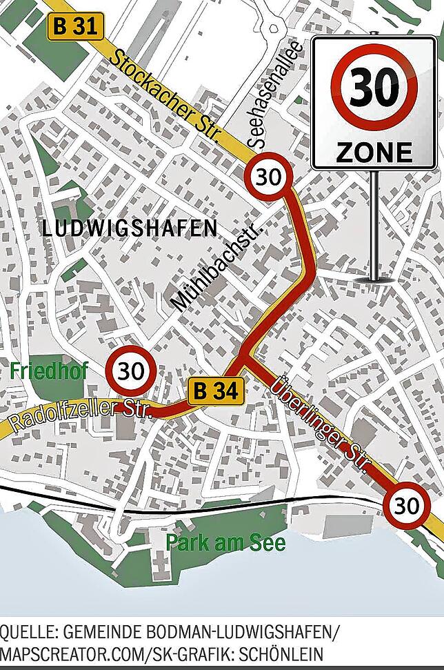 Bild 1: Achtung Pendler! Hier könnte bald Tempo 30 gelten
