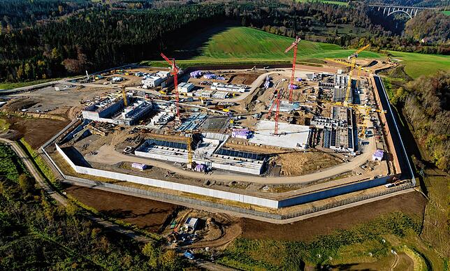 Die neue JVA in Rottweil ab 2027 dis bisherigen Gefängnisse in Rottweil, Villingen, Oberndorf und Hechingen ersetzen. Das Bild zeigt die ...