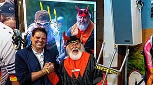 Jan Ullrich bei einem seiner Besuche im Cycling-Museum im Haus des Gastes in Bad Dürrheim. Foto: Hans-Jürgen Götz