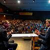 VS-Forum zum Thema „Fake News“. Hier im Bild sind Stefan Lutz und Social-Media-Experte Andre Wolf.