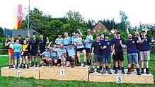 So sehen Sieger aus: Beim Hobby-Turnier der Unterkirnacher Tauziehfreunde führt am Team „Beinhart“ kein Zug vorbei. Deutlich waren die ...