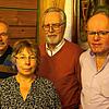 Die Geehrten der Hotzenwälder Wanderfreunde Gerald Niklas, Aurica Niklas, Georg Krause und Axel Völkle (von links).