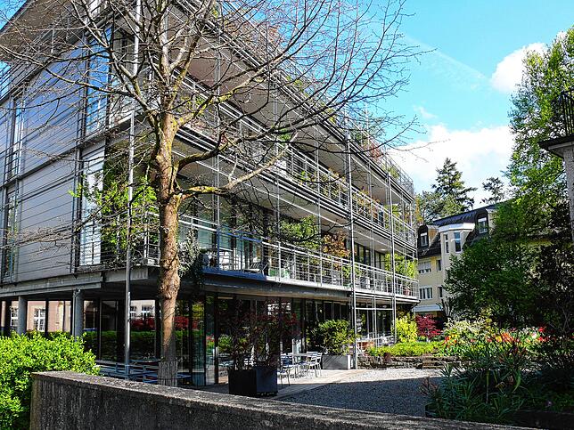 Interessantes Design: Ein Wohnhaus in Kreuzlingen in der dortigen Säntisstraße.