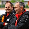 Erfolgreiches Duo: Schon beim FC Tiengen 08 (hier auf unserem Archivbild) arbeiteten Trainer Georg Isele (rechts) und Co-Trainer Björn ...