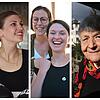 Vier Frauen, die in der Schweiz für ihre Rechte gekämpft haben.