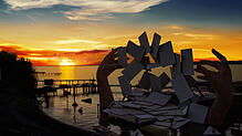 Bregenz, 16.05.2017 Bregenzer Festspiele, Seebuehne, Carmen, Sonnenuntergang. Bild: Lisa Mathis/Bregenzer Festspiele