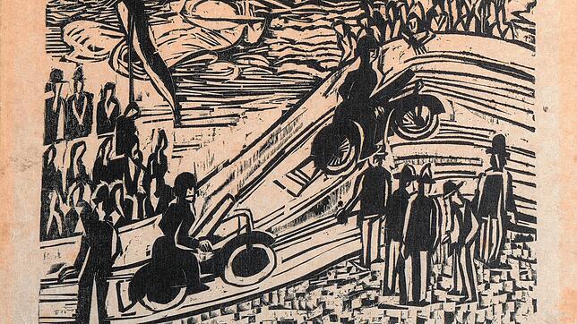 Ernst Ludwig Kirchner: Radrennen, 1927.