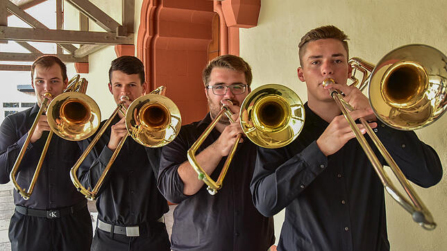 Jannik Hoffmann, Simon Strässle, Lucas Kienzler und Johannes Markhart spielen am Sonntag im Villinger Kurgarten. Auf dem Bild fehlt ...