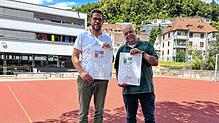 Patric Siemens, Schuleiter der Christlichen Schule Hochrhein und Karl-Heinz Rudishauser, Geschäftsführer der Freien Evangelischen ...