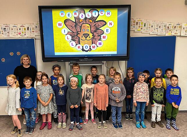 Die Klasse 1b der Grundschule Bräunlingen mit Klassenlehrerin Selina Siegel.