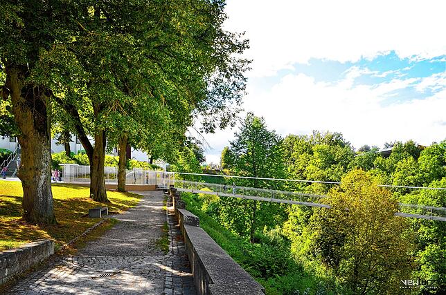So wie diese Computersimulation könnte der Startpunkt der Hängebrücke am Bockshof an historischen Innenstadt von Rottweil aussehen.