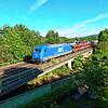 Ungewohnt: Der Autoreisezug von Altona nach Lörrach und zurück verkehrte jüngst auf der Hochrhein-Strecke. Grund sind Baumaßnahmen und ...
