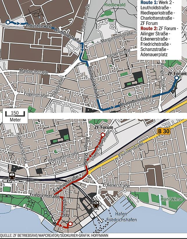 Bild 2: ZF-Protestaktion gegen Stellenabbau am 10. September