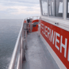 Unterwegs mit dem Feuerwehrboot.