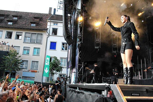 Stars beim Festival auf dem Herrenacker in Schaffhausen.