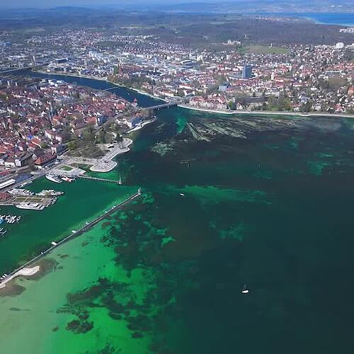 Niedrigwasser im Bodensee sorgt für außergewöhnliche Ausblicke