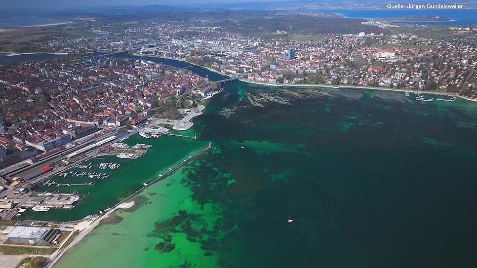 Niedrigwasser im Bodensee sorgt für außergewöhnliche Ausblicke