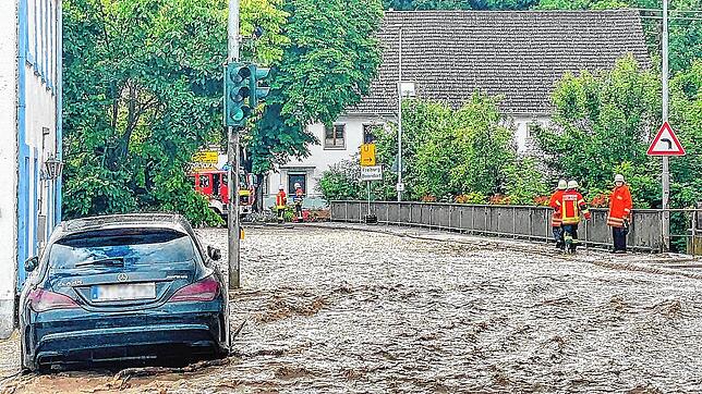 2021: Land unter in Grimmelshofen. Dieses Bild hat Leserreporter Hardy Maier aus Grimmelshofen aufgenommen. (Archivbild 15. Juli 2021)