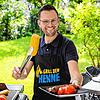 „Grill den Henne“: Der OB-Kandidat lässt sich zur Grillparty einladen.