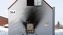 Eine Brandübungsanlage der Schule fu?r ABC-Abwehr und für gesetzliche Schutzaufgaben in Stetten a.k.M.