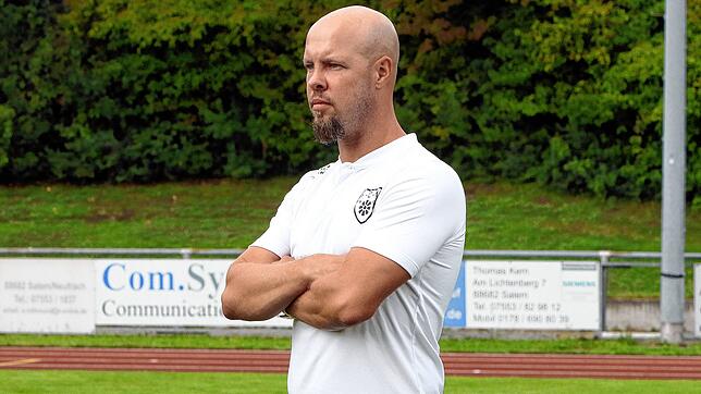 Daniel Schmid, Trainer des SC Markdorf, musste nach dem 1:2 gegen die SG Reichenau eine Heimniederlage quittieren.
