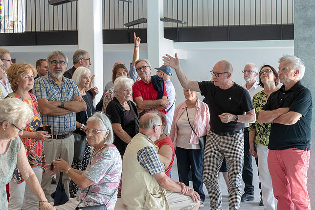 Architekt Michael Duffener während seiner Ausführungen.