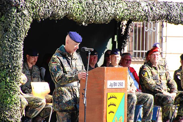 Bild 18: Abschiedsappell für die Soldaten des Jägerbataillons 292