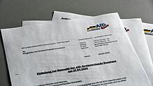 So sieht die Einladung für die Neuwahl des AfD-Kreisvorstandes für den Kreis Konstanz aus. Sie kommt direkt vom Landesvorstand.