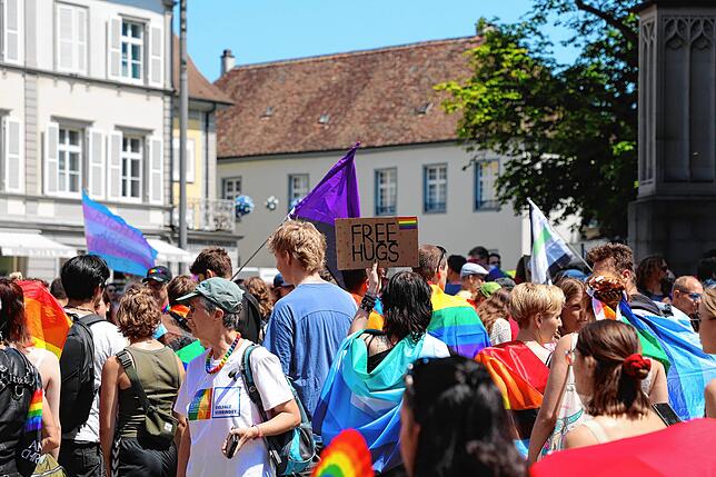 Bild 24: Ein bunter Protestzug zieht durch Konstanz und Kreuzlingen
