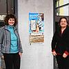 Die neue Wirtschaftsförderin der Stadt Stockach, Regina Schlecker (links), und die neue Kulturamtsleiterin Corinna Bruggaier (rechts) ...