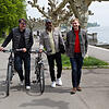 Unterwegs: Redakteur Andreas Schuler, Mohamed Badawi und Moritz Janas (von links).