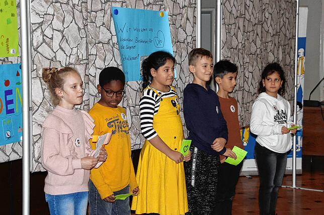 Die Mädchen und Jungen der Beethovenschule trugen selbstbewusst ihre Wünsche vor.