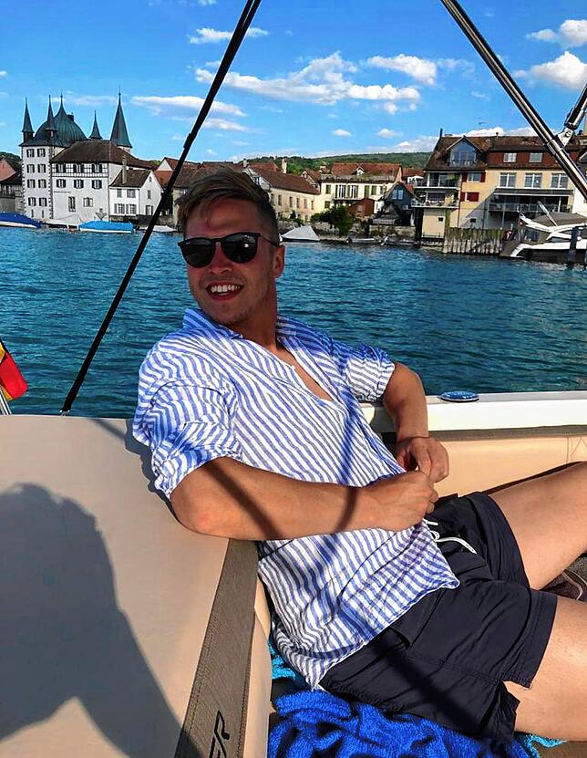 Auf dem See: Passagier Weiermann will bald Kapitän sein.